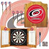 NHL Carolina Hurricanes Dart Cabinet includes Darts and Board (fls)