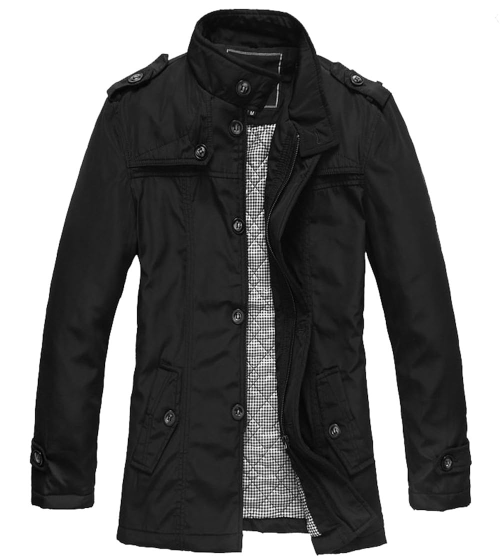 WantDo Men's Fashion Cotton Jacket Waterproof Coat for Slim Person at Amazon Men’s