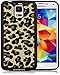 Galaxy S5 Case, iSee Case (TM) Leopard Bling Glitter Sparkle TPU Full Cover Protective Case for New Samsung Galaxy S5 SM-G900 (S5-Glimmer Leopard Gold)