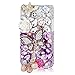 EVTECH(TM) for amsung Galaxy S6 Edge 3D Handmade Fashion Crystal Rhinestone Bling Case Cover Hard Case Clear(100% Handcrafted)