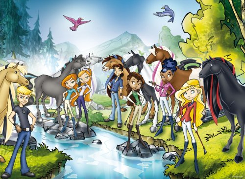 Childrens Toyshop  Spielwaren : Ravensburger 107391 - Horseland: Zu Besuch auf Horseland - 100 Teile XXL Puzzle