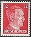 Stamp Germany Scott 513 Third Reich Hitler Head 12 pf MNH