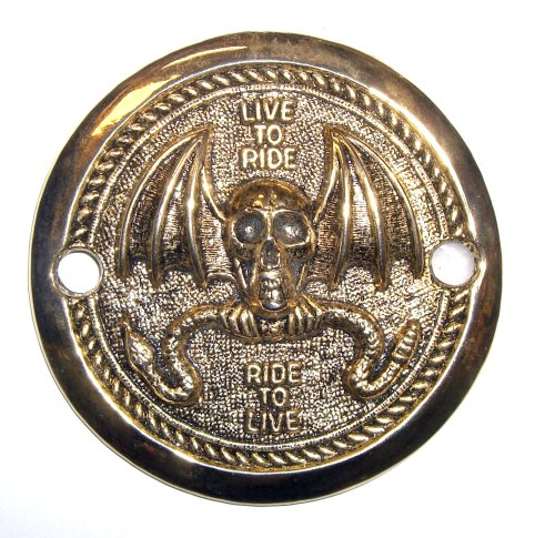 Cam Cover~ Perfect for Any Harley Davidson on Biker Fan ~ Live to Ride, Ride to Live~ Approx 3