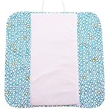 Ah Goo Baby Plush Pad Portable Travel Changing Pad with Memory Foam, Bubbles in Water Pattern