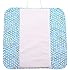 Ah Goo Baby Plush Pad Portable Travel Changing Pad with Memory Foam, Bubbles in Water Pattern