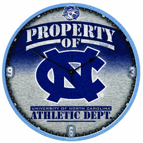 NCAA North Carolina Tar Heels 18-Inch High Definition Clock