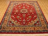 9'10 x 13'1 Red Persian Mashad Rug