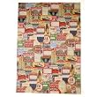 Bon Voyage Travel Labels Cavallini Papers Decorative Wrap 20 by 28 inches