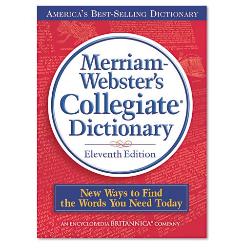 Merriam Webster Products - Merriam Webster - Collegiate Dictionary, 11th Edition, Hardcover, 1664 Pages - Sold As 1 Each - Fully revised print content. - Features more than 225,000 definitions, 700 illustrations and more than 10,000 new words. - Includes 