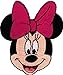 DISNEY-MINNIE MOUSE w/PINK HAIR BOW-Iron On Applique Patch/TV, Movie,Cartoons