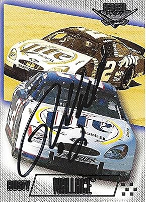 AUTOGRAPHED Rusty Wallace 2001 Wheels High Gear (#2 Miller Lite Racing) Signed Collectible NASCAR Trading Card with COA
