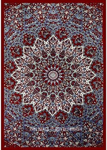Large Indian Mandala Tapestry Hippie Hippy Wall Hanging Throw Bedspread Dorm Tapestry Decorative Wall Hanging , Picnic Beach Sheet Coverlet (80x58"(210cm x150cm), Red)