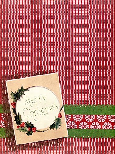 Photo background Vinyl Backdrops for Photography Props 5'x7' [ Christmas Tabletop / 8095 ] Durable, Wrinkle Free, Matte Vinyl Rolled in Tube - Made In USA