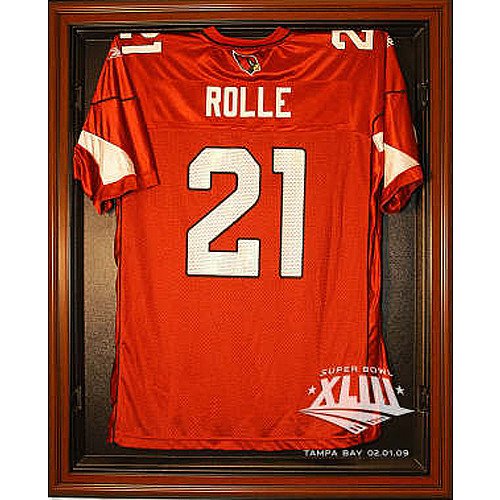 Caseworks Arizona Cardinals Super Bowl XLIII Brown Cabinet Jersey Display Case