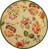 Safavieh Chelsea HK331C Hand hooked Wool 5 6 Round Area Rug Safavieh Chelsea HK331C Hand hooked Wool 5 6 Round Area Rug