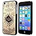 Harryshell Apple Iphone 5s Case, Marauders Map Inspired Hard Plastic Protective Back Case Cover Compatible with Apple Iphone5 5s 5g (2E)