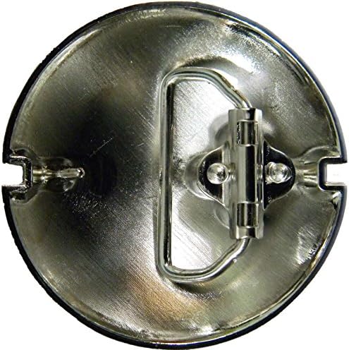 Pokeball Belt Buckle, Chrome Finish, Enamel Fill, Pokeman