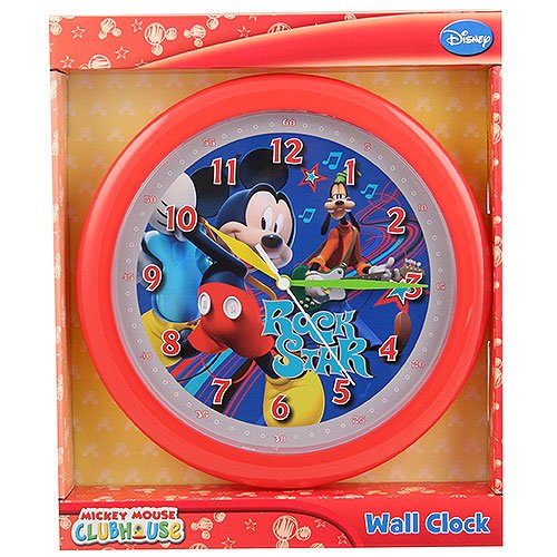 Mickey Mouse Clubhouse Wall Clock [Rock Star] coconuas166