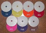 Set of 7 Wet Diamond Polishing Pads Aa Series