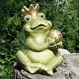 Eigenschaften LIVING-ART24  / DEKO FROSCHKÖNIG TERRACOTTA GARTENFIGUR KRONE 25CM