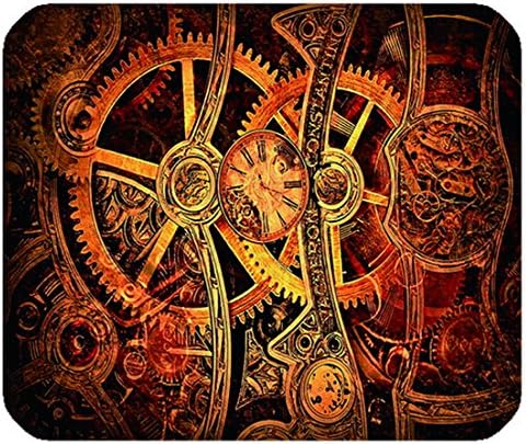 9.84 Inch X 7.87 Inch Cloth Mousepads with Steampunk Logo