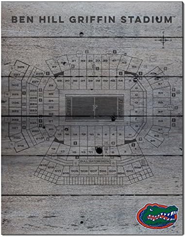 Stadium Seating Chart Wall Plaque 16" by 20" (Florida)