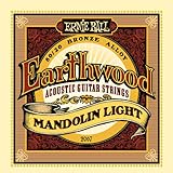 Ernie Ball Earthwood Mandolin Light 80/20 Bronze Loop End Set, .009 - .034