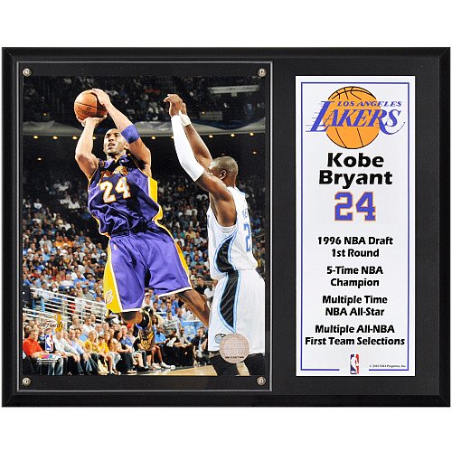Mounted Memories Los Angeles Lakers Kobe Bryant 12X15 Plaque With 8X10 Photograph And Plate