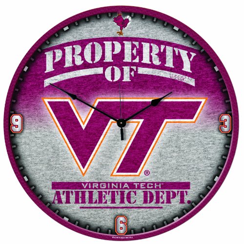 NCAA Virginia Tech Hokies 18-Inch High Definition Clock
