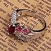 YAZILIND Jewelry Band Bridal Crystal Engagement Ring Wedding Gift For Women