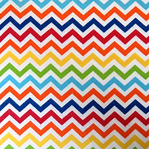SheetWorld Fitted Cradle Sheet - Primary Chevron - Made In USA