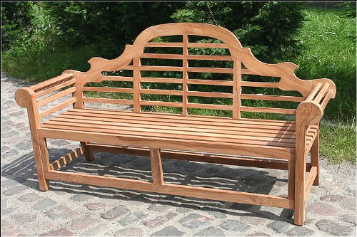 TEAK Gartenbank aus Holz, XXL 180cm – Serie MARLBORO