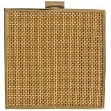 Magid Metal Weave Square Clutch