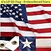 6x10 Foot Nylon USA Flag Embroidered Stars Sewn Stripes Amercian Flag