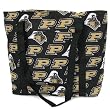 Purdue University Logo Tote Bag Cotton with WATERPROOF LINING UNDERSIDE Travel, Baby, Diapers, Sports Gym or Beach Cute Best Unique GIFT IDEA for Him Her Man Men DAD MOM Mother Woman Women Ladies