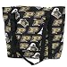 Purdue University Logo Tote Bag Cotton with WATERPROOF LINING UNDERSIDE Travel, Baby, Diapers, Sports Gym or Beach Cute Best Unique GIFT IDEA for Him Her Man Men DAD MOM Mother Woman Women Ladies