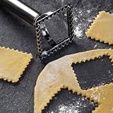 from Italian Collection Kitchen Craft Italian Collection Ravioli Cutter with rolled satin finish handle, Square 63mm Model ICRAVCUTSQ