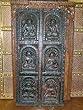 Buddha Dhyana Mudras Carved Wood Door Panel India Art Furniture 72"