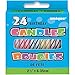 Assorted Color Striped Birthday Candles, 24ct