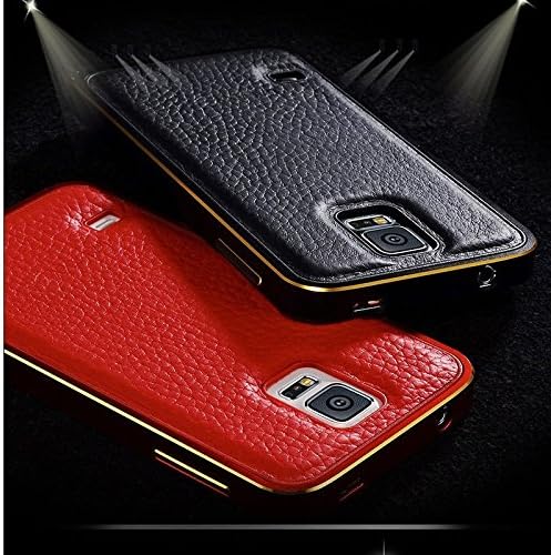 Luxury Leather Back+Metal Bumper Case Cover for Samsung Galaxy Note4 / 3 / S4 / S5 / S6 / S6 Edge / i5 / i6 / i6S / i6 Plus / i6S Plus