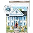 Greek Revival Column House Mini Notepad Magnet Closure