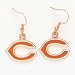 Chicago Bears Enameled NFL Team Logo Dangle Earrings