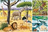 Ravensburger - Puzzle enfant - Animaux De La Terre - 3X49 Pièces