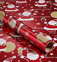 4m Jolly Santa Christmas Wrapping Paper