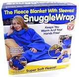 Adult snuggle wrap blanket with sleeves - Pink