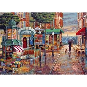 Gibsons Rainy Day Stroll is Away jigsaw puzzle. (1000 pieces)
