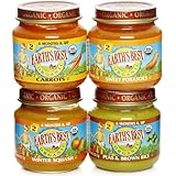 Earth's Best Organic Stage 2, Vegetable Variety Pack, 12 Count, 4 Ounce Jars