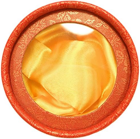HHL Round Window Jewelry Gift Boxes, 3.5 Inch Diameter, Red/Gold 10-Pack