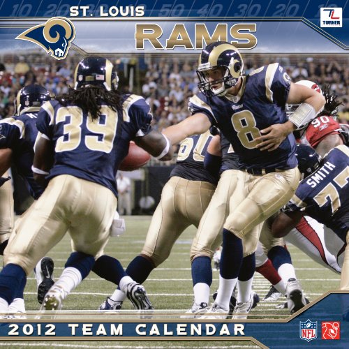 2012 ST. LOUIS RAMS 12X12 WALL CALENDAR