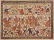 ShalinCraft India Art Galleries Madhubani Folk Paintings Home Decor Organic Color Paper 21.5" x 30" (madht301)